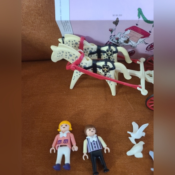 Vintage Playmobil Wedding Carriage Set 5601, Almost Complete - Picture 5 of 10